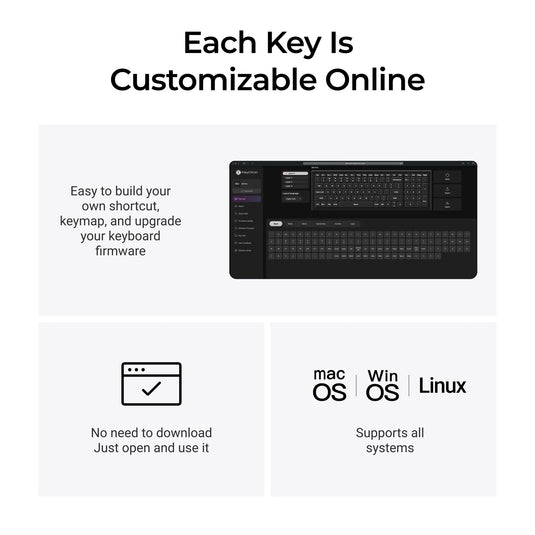 Keychron b4 pro-k1 toetsenbord (grijs, us lay-out (qwerty), scissor switches, 96%, abs keycaps, 2.4 ghz | bluetooth | usb)