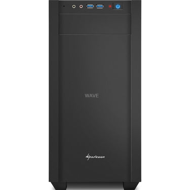 Sharkoon s1000 midi tower behuizing (zwart | 2x usb-a)