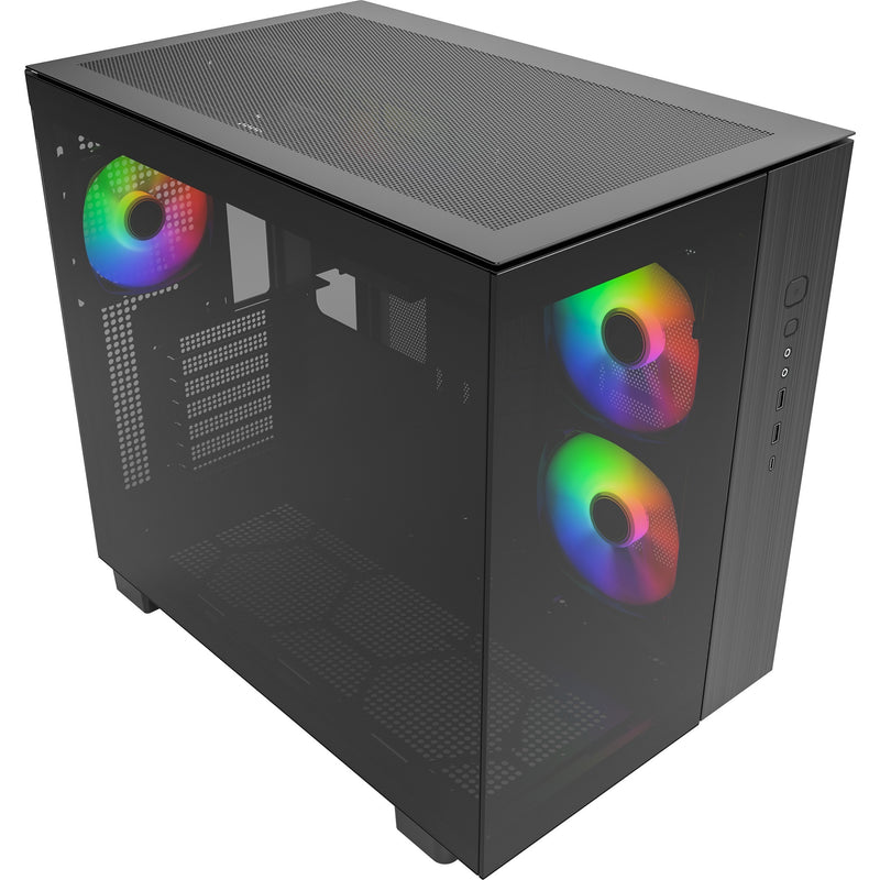 Load image into Gallery viewer, Montech king 65 pro midi tower behuizing (zwart | 2x usb-a | 1x usb-c | window)
