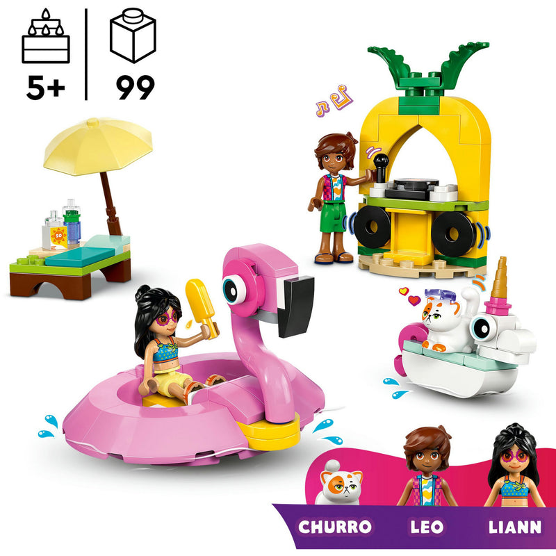Load image into Gallery viewer, Lego friends - zwembadfeestje met flamingo en eenhoorn constructiespeelgoed (42658)
