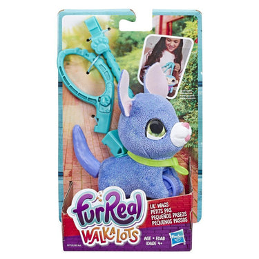 Hasbro furreal - walkalots lil' wags puppy paars pluchenspeelgoed