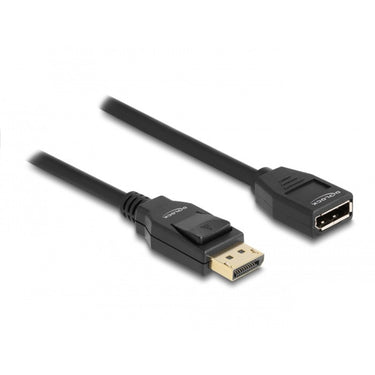 Delock displayport 1.2 verlengkabel (zwart, 2 meter, 4k 60 hz)
