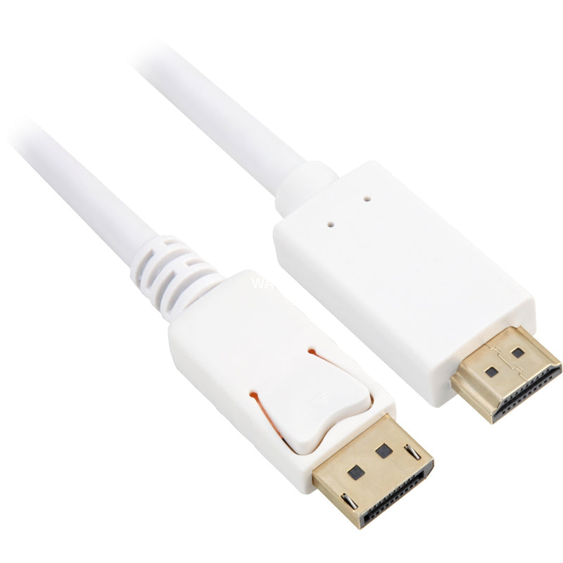 Load image into Gallery viewer, Sharkoon displayport 1.2 > hdmi adapter (wit, 1 meter, 4k)
