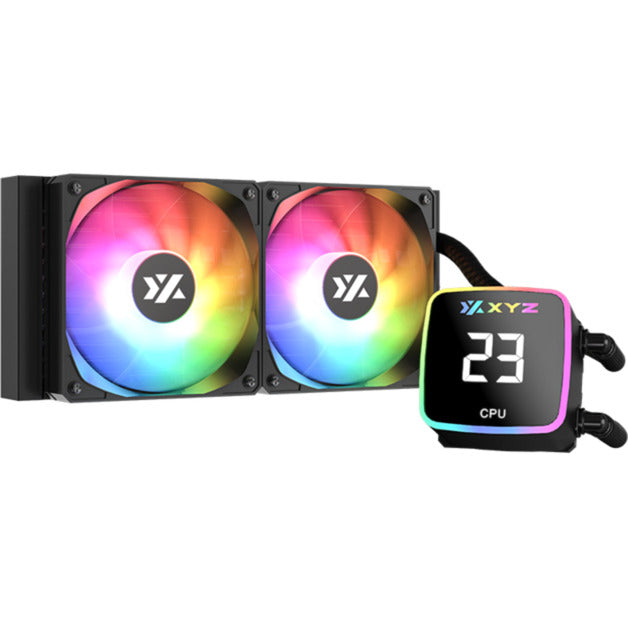 Laden Sie das Bild in Galerie -Viewer, Xyz pc gear aquapulse aio 240 waterkoeling (zwart, argb, pwm)
