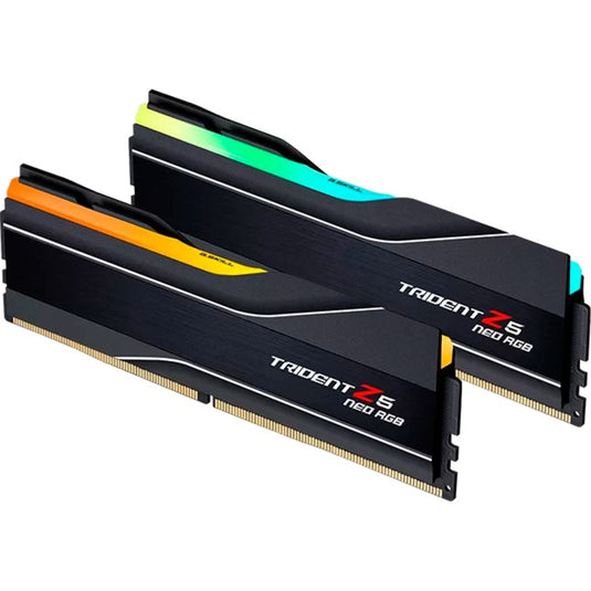 G.skill 32 gb ddr5-6400 (2x 16 gb) kit werkgeheugen (zwart, f5-6400j3239g16gx2-tz5nr, trident z5 neo rgb, expo)