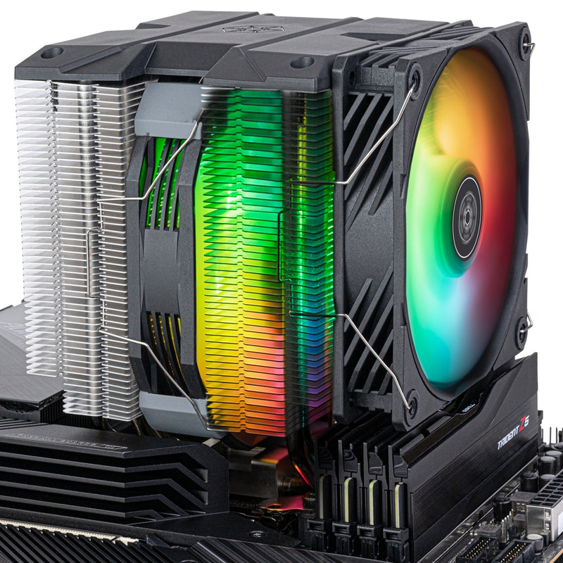 Load image into Gallery viewer, Silverstone sst-hyd140-argb cpu-koeler (4-pins pwm fan-connector, 4-1 pin argb (5v led))
