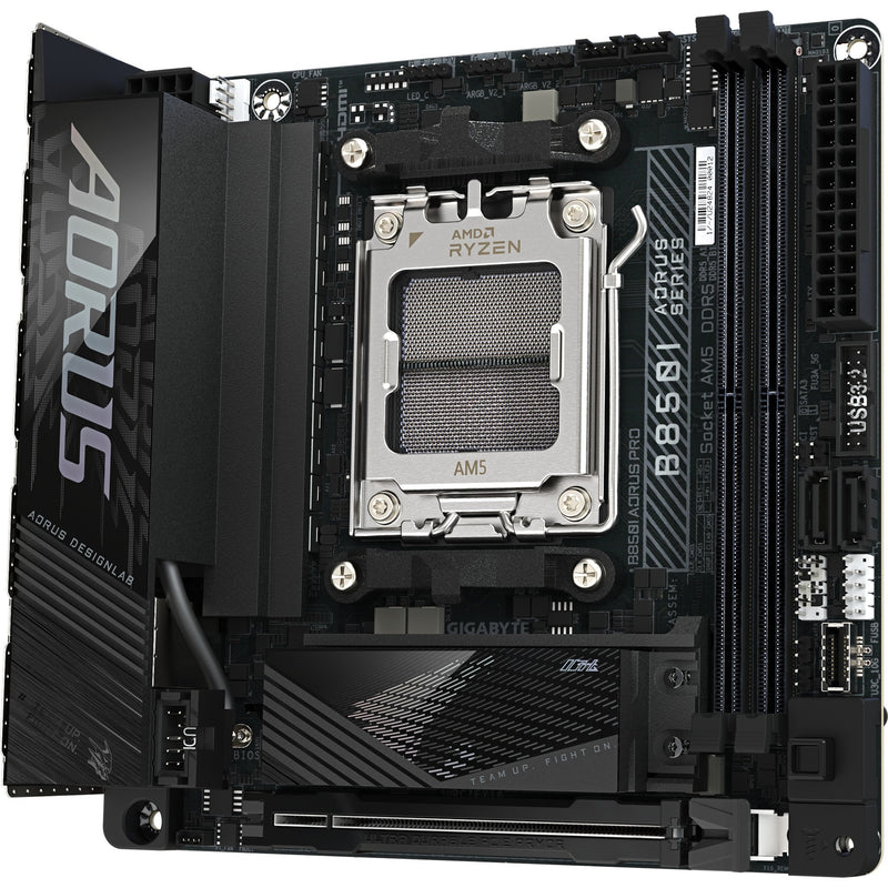Load image into Gallery viewer, Gigabyte b850i aorus pro socket am5 moederbord (zwart, raid, 2.5gb-lan, wi-fi 7, bt, sound, mini-itx)
