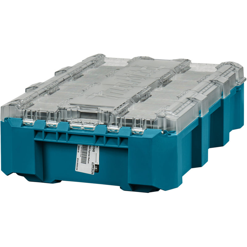 Load image into Gallery viewer, Makita maktrak organizer medium p-91045 gereedschapsbox (blauw zwart)
