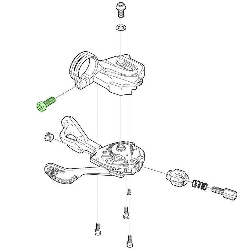 Load image into Gallery viewer, Shimano xtr clamp bolt m5 x 13.5 for shift lever clamp
