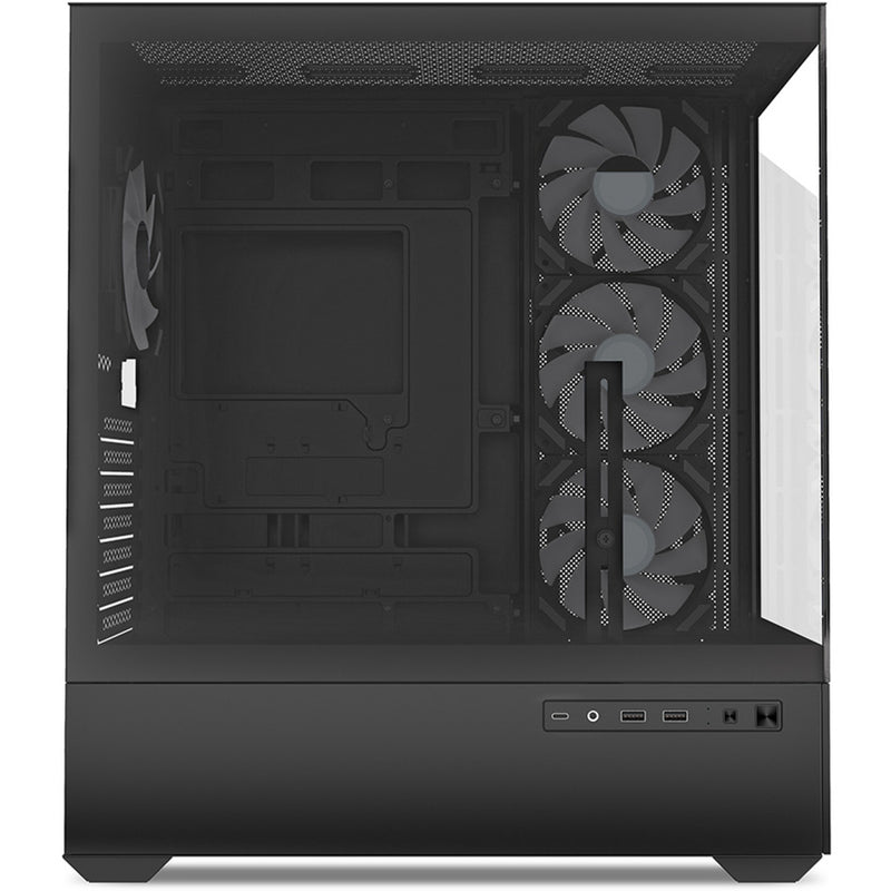 Load image into Gallery viewer, Sharkoon ak6 rgb midi tower behuizing (zwart | 2x usb-a | 1x usb-c | rgb | tempered glass)
