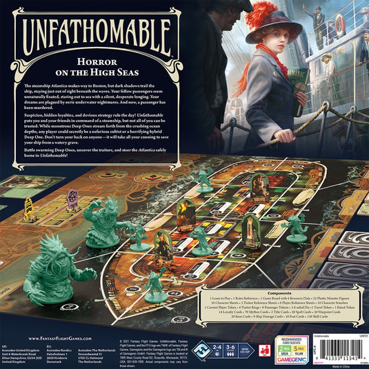 Asmodee unfathomable bordspel (engels, 3 - 6 spelers, 120 - 240 minuten, vanaf 14 jaar)