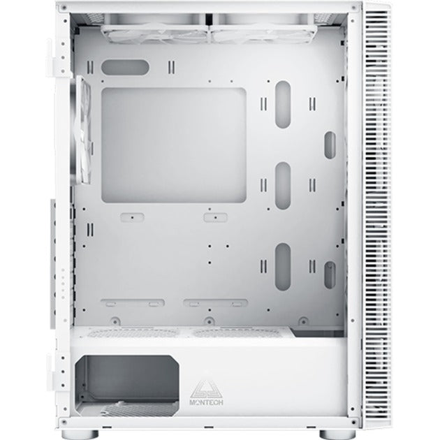 Load image into Gallery viewer, Montech x3 mesh midi tower behuizing (wit | 3x usb-a | rgb | tempered glass)
