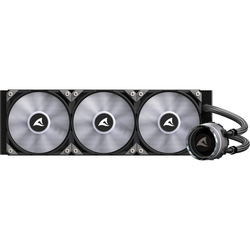 Load image into Gallery viewer, Sharkoon s90 rgb waterkoeling (zwart, 4-pins pwm fan-connector)
