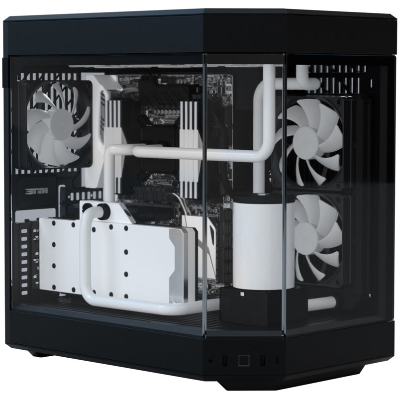 Load image into Gallery viewer, Hyte y60 midi tower behuizing (zwart | 3x usb-a | tempered glass)
