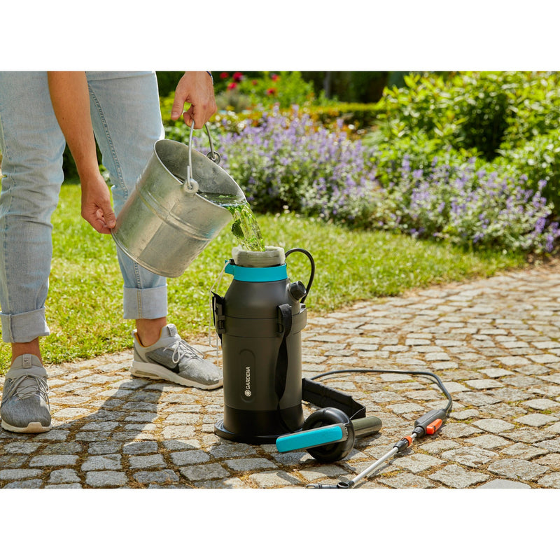 Load image into Gallery viewer, Gardena drukspuit 5 l easypump (grijs turquoise, 11136-20)
