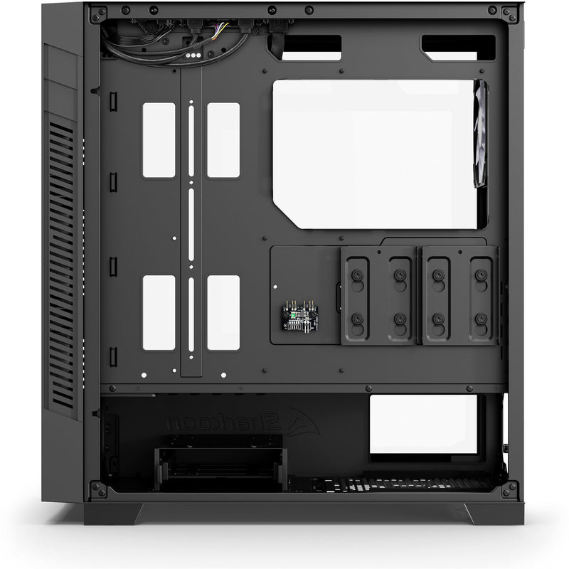 Afbeelding laden in galerijviewer, Sharkoon s25-w2 argb midi tower behuizing (zwart | 2x usb-a | 1x usb-c | rgb | tempered glass)
