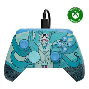 Turtle beach rematch geavanceerde bedrade controller (blue kitsune, xbox serie x|s, xbox one, pc)