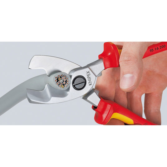 Knipex kabelschaar vde met dubbele snijkanten 9516200 kniptang