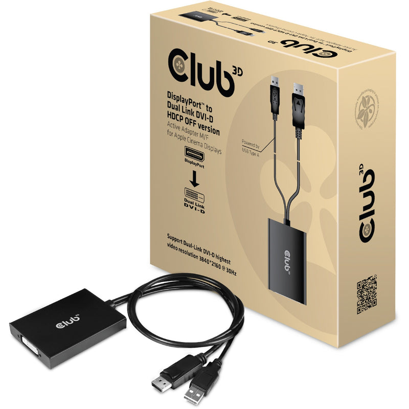 Chargez l'image dans la visionneuse de la galerie, Club 3d actieve displayport naar dual-link dvi-d-adapter (zwart)
