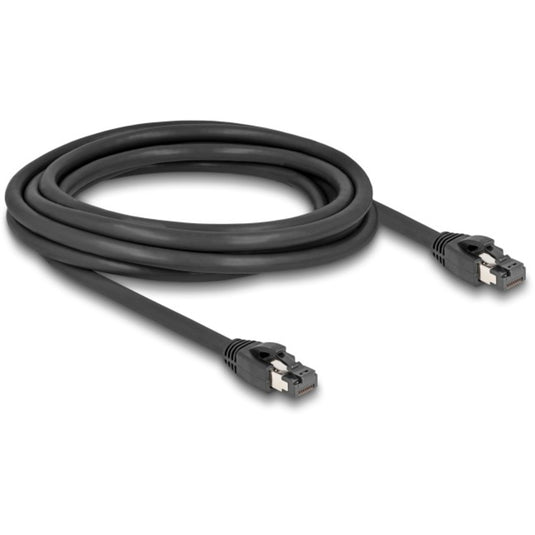 Delock patchkabel s ftp, rj-45 met cat.8.1 (zwart, 3 meter)