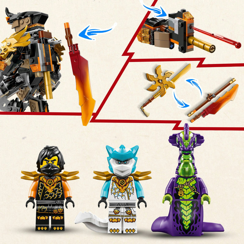 ギャラリービューアに画像をロードする, Lego ninjago - cole's missiemecha en draak zane constructiespeelgoed (71854)
