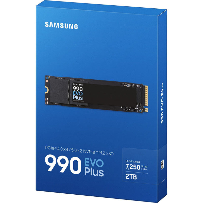 Afbeelding laden in galerijviewer, Samsung 990 evo plus 2 tb ssd (mz-v9s2t0bw, pcie 4.0 x4 5.0 x2, nvme 2.0, m.2 2280)
