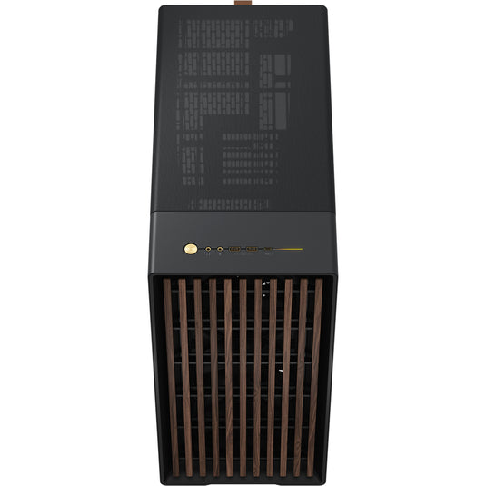 Fractal design north xl rc charcoal black tg dark midi tower behuizing (zwart houtkleur | 2x usb-a | 1x usb-c | tempered glass)