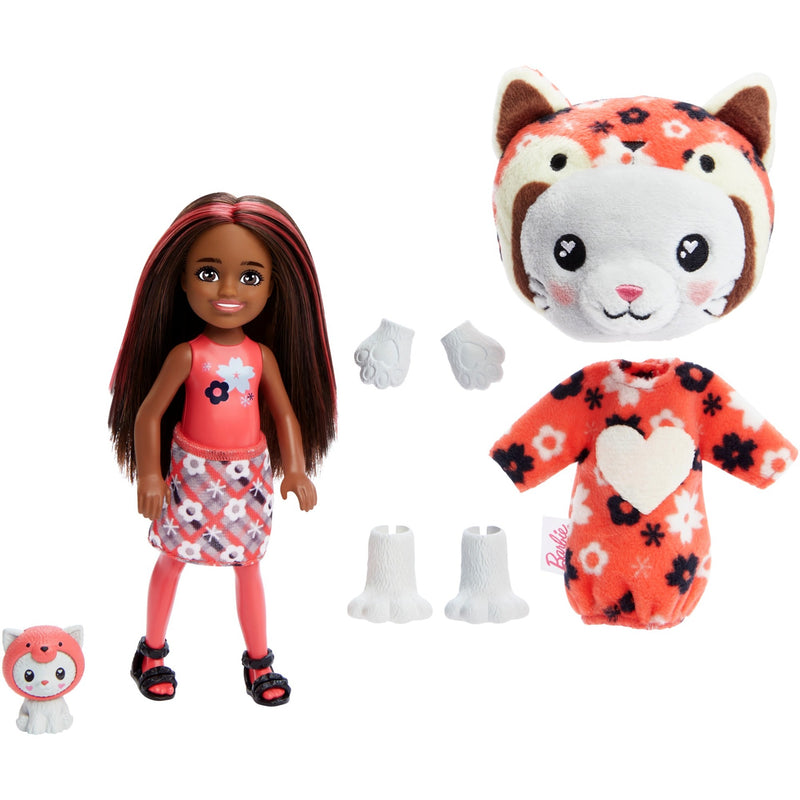 Load image into Gallery viewer, Barbie cutie reveal chelsea - costume cuties serie - kitty red panda pop
