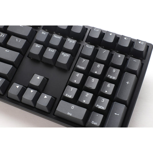 Ducky origin phantom black mechanisch toetsenbord (zwart, us lay-out (qwerty), cherry mx brown, 100%, hot swap, pbt double-shot keycaps)