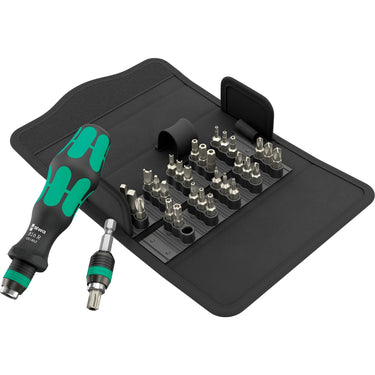 Wera kraftform kompakt 71 security dopsleutel (zwart groen, 32‑delig)