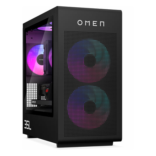 Omen 35l gaming desktop gt16-1071nd pc (d51t9ea) (zwart | ryzen 7 9800x3d | rtx 5070 | 32 gb | 2 tb ssd)