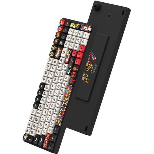Iqunix f97 graffiti diary wireless mechanical keyboard (zwart, us lay-out (qwerty), cherry mx red, 96%, rgb leds, hot-swappable, pbt, 2.4ghz | bluetooth 5.1 | usb-c)