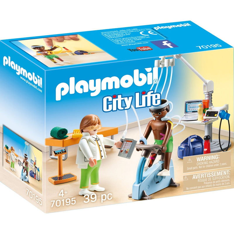 Load image into Gallery viewer, Playmobil city life - praktijk fysiotherapeut constructiespeelgoed (70195)
