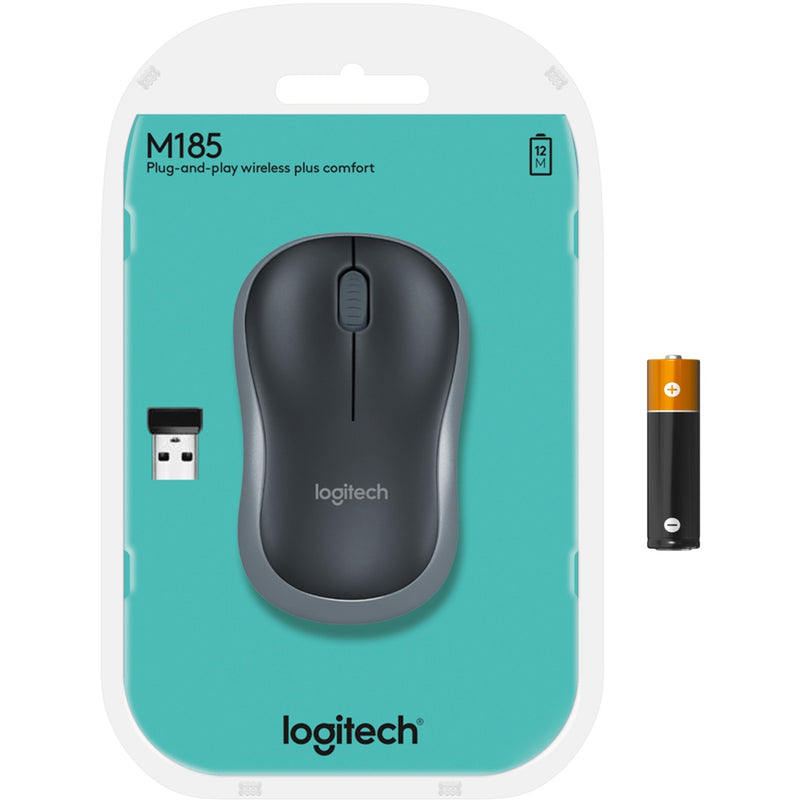 Afbeelding laden in galerijviewer, Logitech wireless mouse m185 (grijs, retail)
