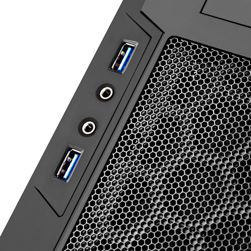 Load image into Gallery viewer, Silverstone sst-ps13b midi tower behuizing (zwart | 2x usb-a)
