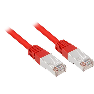 Sharkoon patchkabel rj45 cat.5e s ftp 10m (rood)