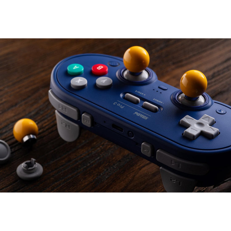 Afbeelding laden in galerijviewer, 8bitdo pro 3 bluetooth gamepad (paars wit, switch 1 2, pc, android, 2.4 ghz bluetooth usb)
