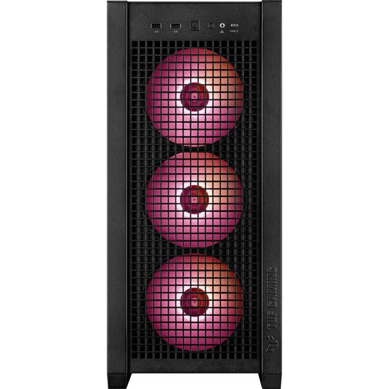 Load image into Gallery viewer, Asus tuf gaming gt302 argb midi tower behuizing (zwart | 2x usb-a | 1x usb-c | rgb | tempered glass)

