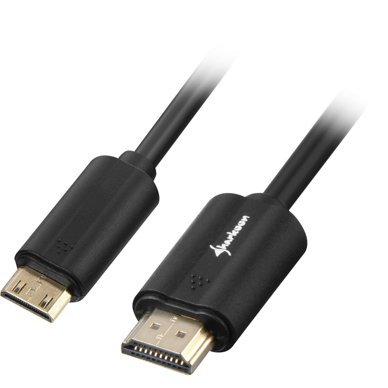 Chargez l'image dans la visionneuse de la galerie, Sharkoon hdmi naar mini hdmi adapterkabel (zwart, 1 meter, 4k)
