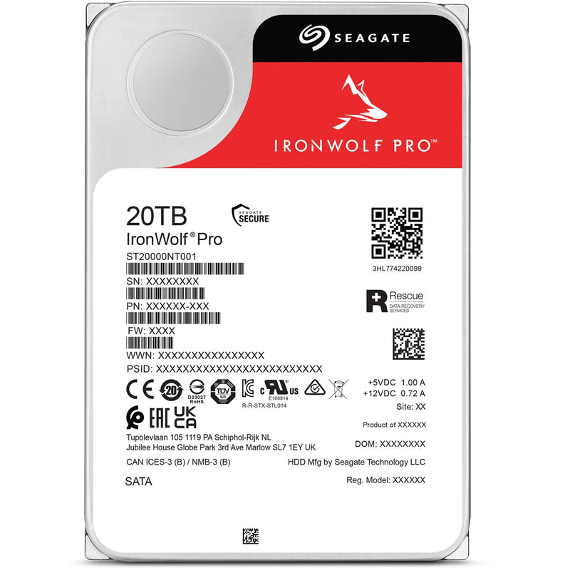 Chargez l'image dans la visionneuse de la galerie, Seagate ironwolf pro 20 tb harde schijf (st20000nt001, sata 600, 24 7)
