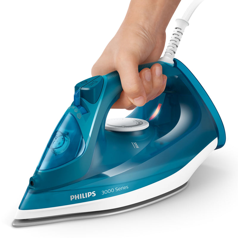 Load image into Gallery viewer, Philips 3000-serie dst3040 stoomstrijkijzer (blauw, 2600w - 40g min - 200 sos - a)

