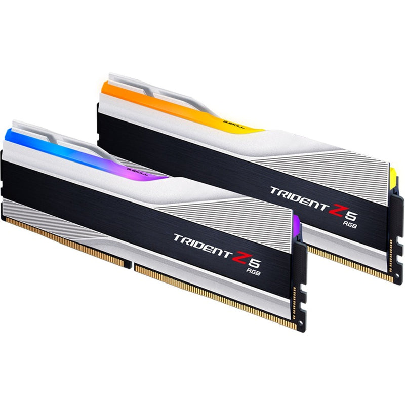 Afbeelding laden in galerijviewer, G.skill trident z5 rgb 32 gb ddr5-6400 (2x 16 gb) werkgeheugen (zilver, f5-6400j3239g16gx2-tz5rs, xmp 3.0)
