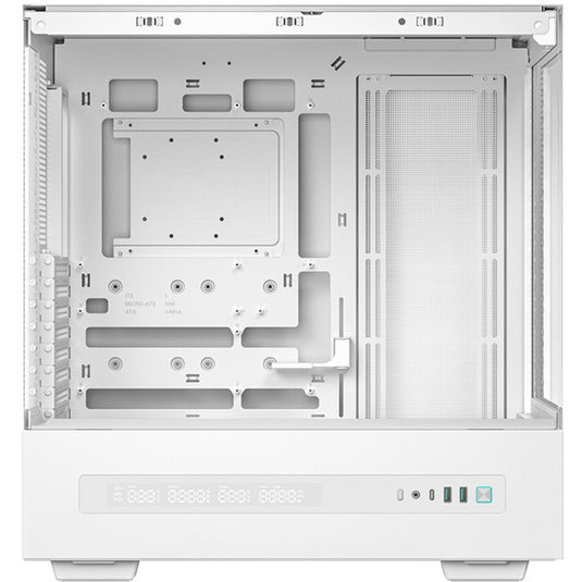 Deepcool ch690 digital midi tower behuizing (wit | 2x usb-a | 1x usb-c | tempered glass)
