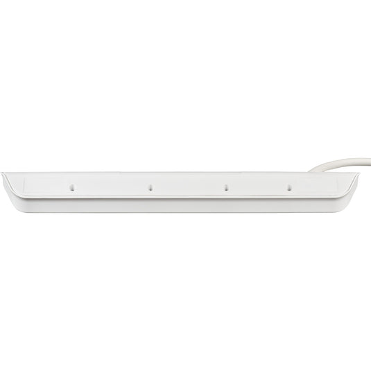 Brennenstuhl ®estilo hoekaansluitdoosstrook met usb laadfunctie 6-weg 4x beschermende contactdozen 2x euro zilver wit