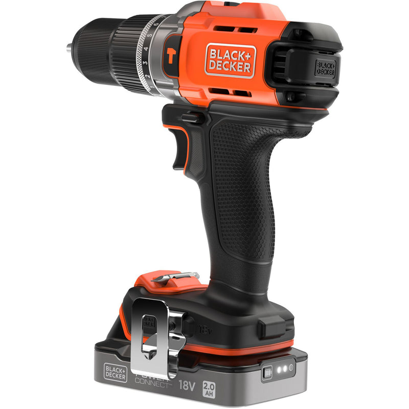 Chargez l'image dans la visionneuse de la galerie, Black+decker 18v schroefklopboormachine + 18v excentrische schuurmachine bundel (zwart oranje)
