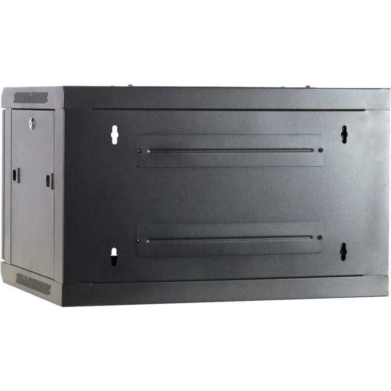 Load image into Gallery viewer, Dsi 6u wandkast met glazen deur - ds6406 server rack (zwart, 600 x 450 x 368mm)
