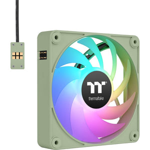 Thermaltake ct120 ex argb sync pc cooling fan matcha green (3-fan pack) case fans (lichtgroen, 3 stuks, 120 x 120 x 25 mm, pwm)