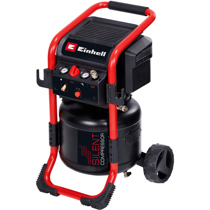 Load image into Gallery viewer, Einhell te-ac 240 24 silent compressor (zwart rood, 24 liter)
