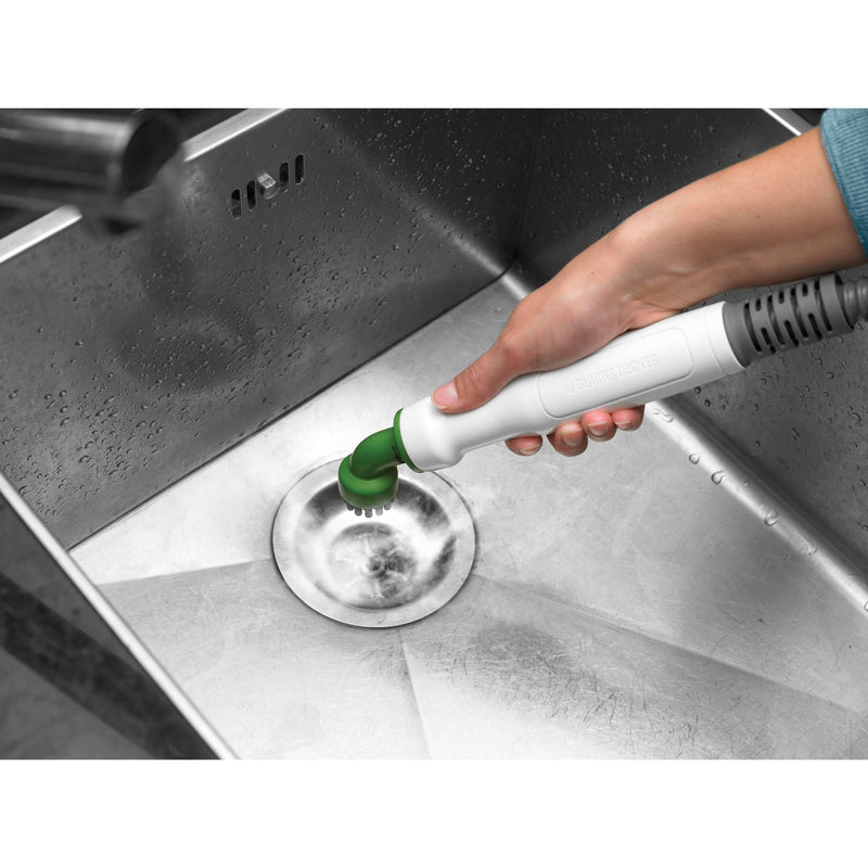Load image into Gallery viewer, Black+decker fsmh1321 1600w steam-mop met 6 accessoires stoomreiniger (wit blauwgrijs)
