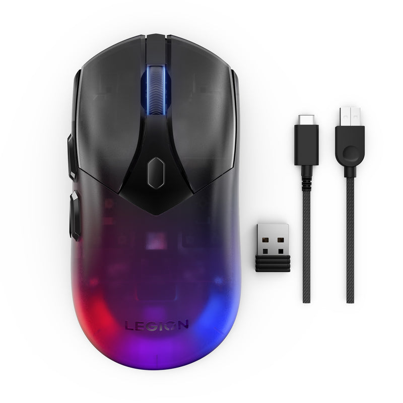 Load image into Gallery viewer, Lenovo legion m410 wireless rgb gaming mouse (zwart, 16.000 dpi, rgb, 2.4 ghz usb)
